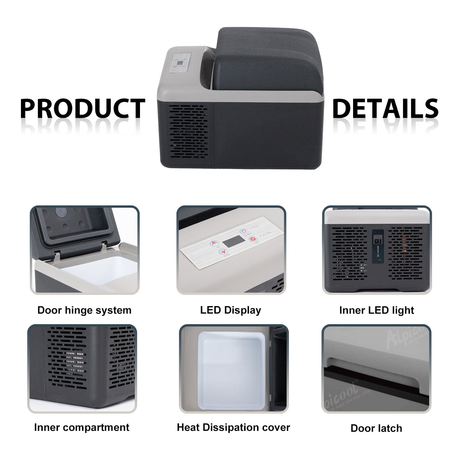 Frødak FDC12PT Black Mini Car Fridge - Bild 3