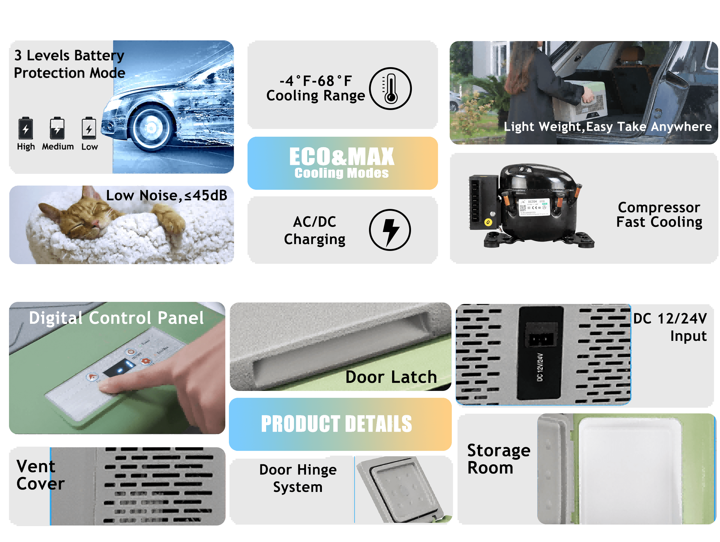 Frødak FDC12PT Black Mini Car Fridge - Bild 9