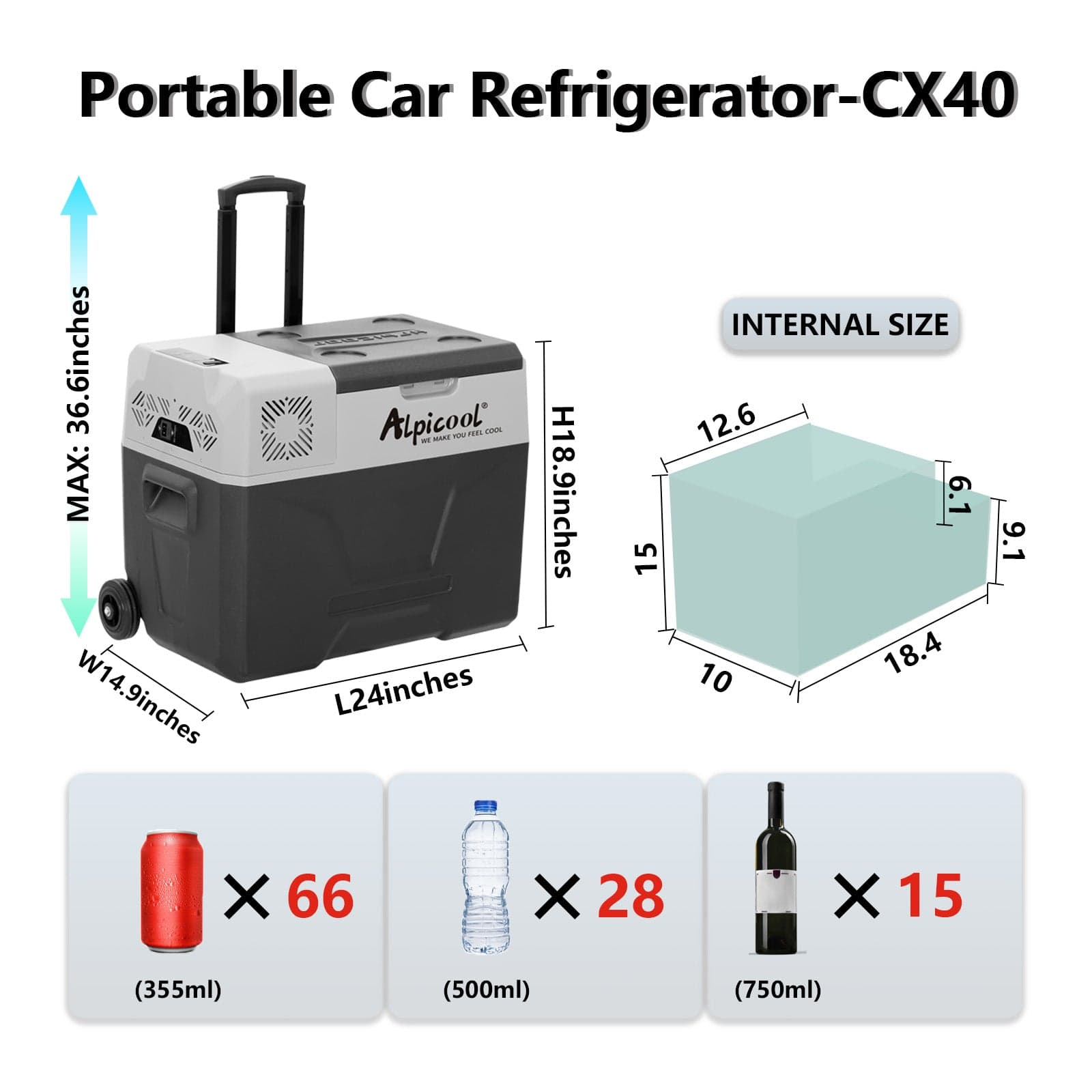 Frødak FDCX40 Portable Car Fridge - Bild 3