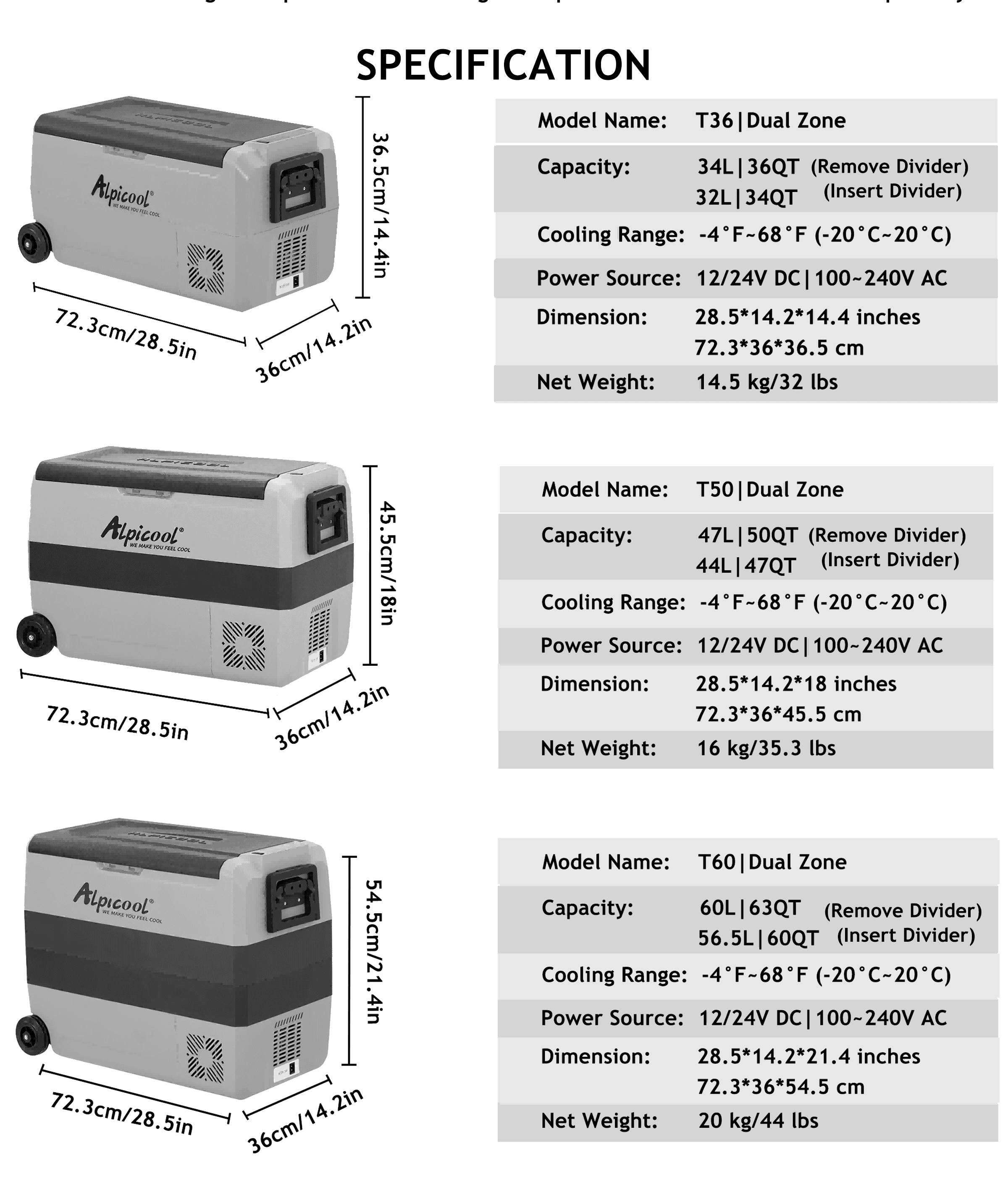 Frødak FDLGT50 Flexible Dual Zone Portable Car Fridge - Bild 8