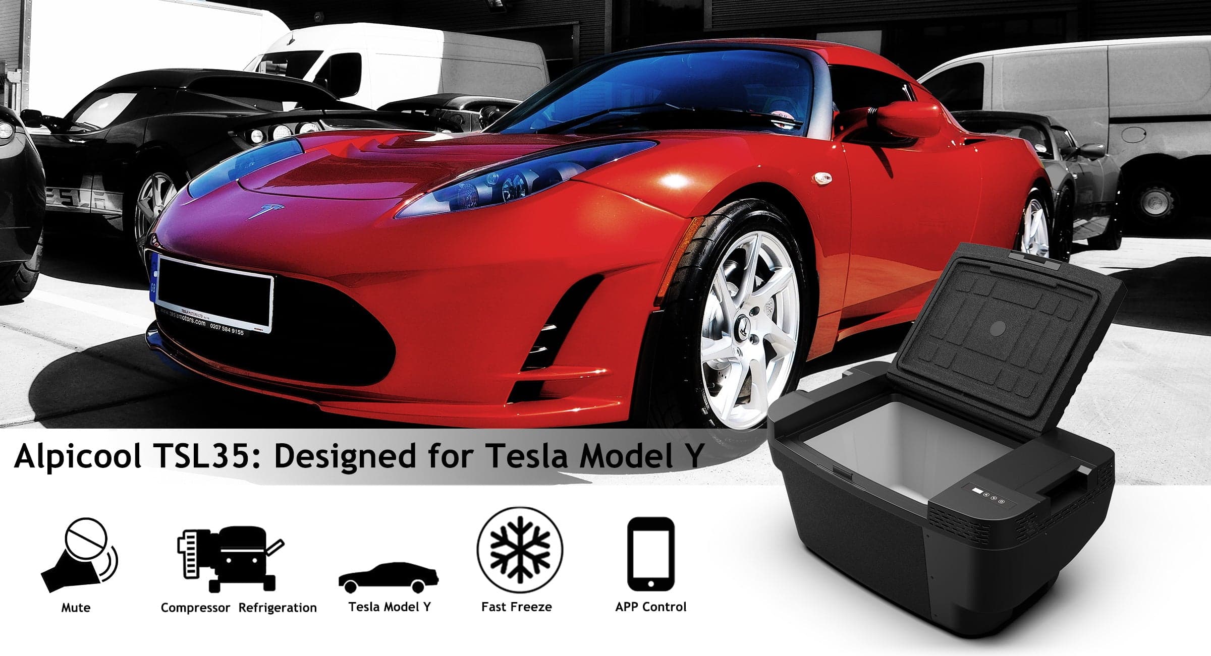 Frødak FDTSL35 Car Fridge For Tesla Model Y - Bild 10