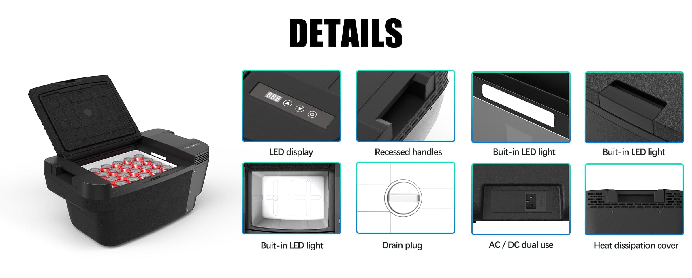 Frødak FDTSL35 Car Fridge For Tesla Model Y - Bild 13
