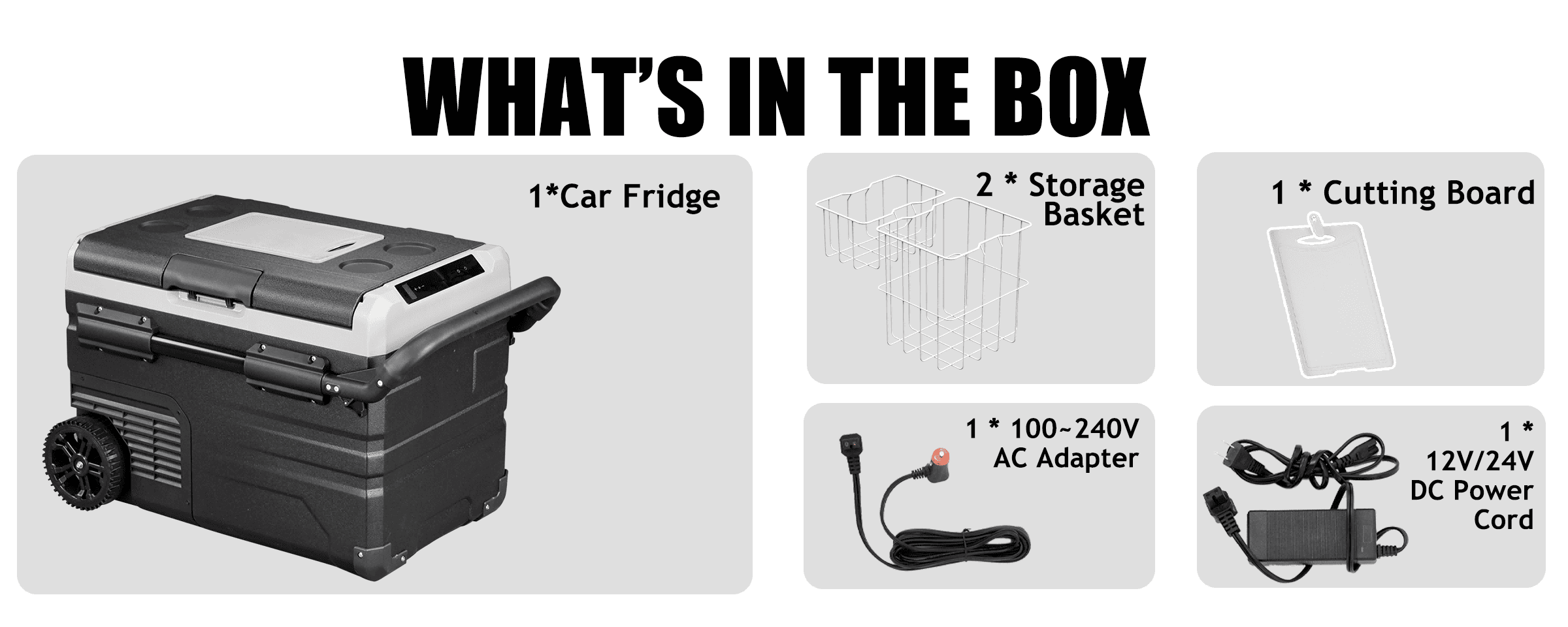 Frødak FDTWW55 Portable Dual Zone Car Fridge With Wheels - Bild 8